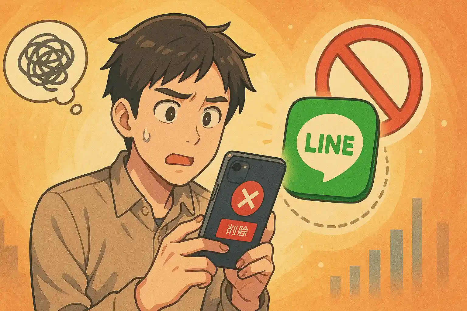 LINEアカウントの削除を検討中の人