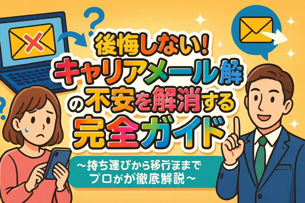 後悔しない!キャリアメール解約の不安を解消する完全ガイド〜持ち運びから移行までプロが徹底解説〜