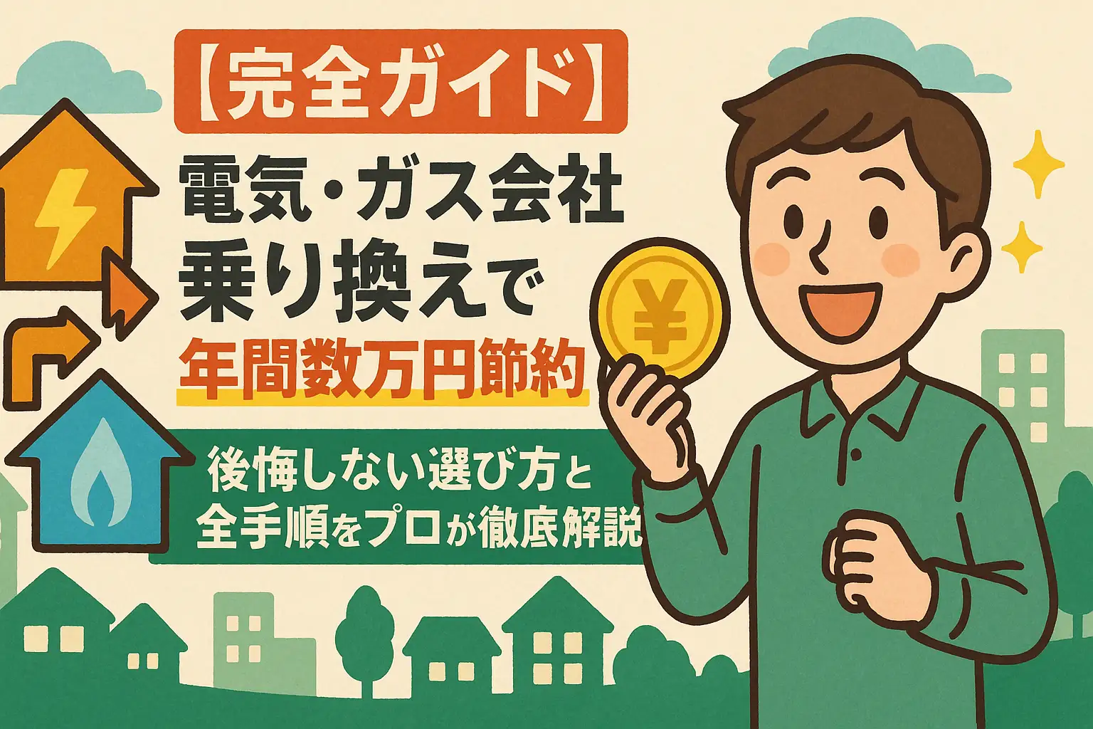 【完全ガイド】電気・ガス会社乗り換えで年間数万円節約！後悔しない選び方と全手順をプロが徹底解説