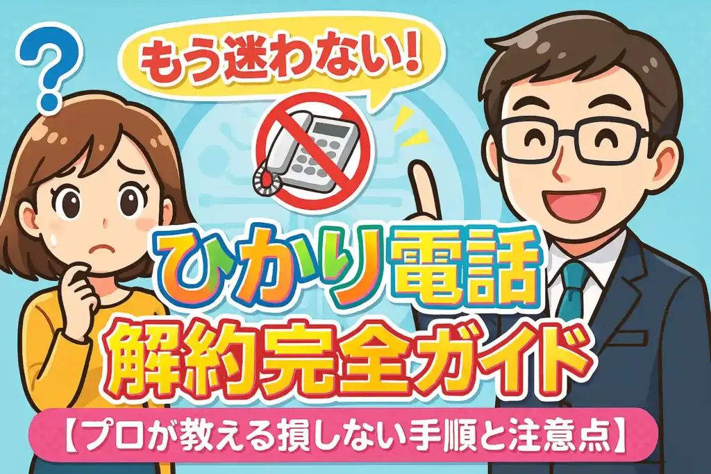 もう迷わない!ひかり電話解約完全ガイド【プロが教える損しない手順と注意点】