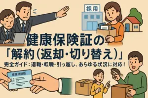 健康保険証の「解約（返却・切り替え）」完全ガイド：退職・転職・引っ越し、あらゆる状況に対応！