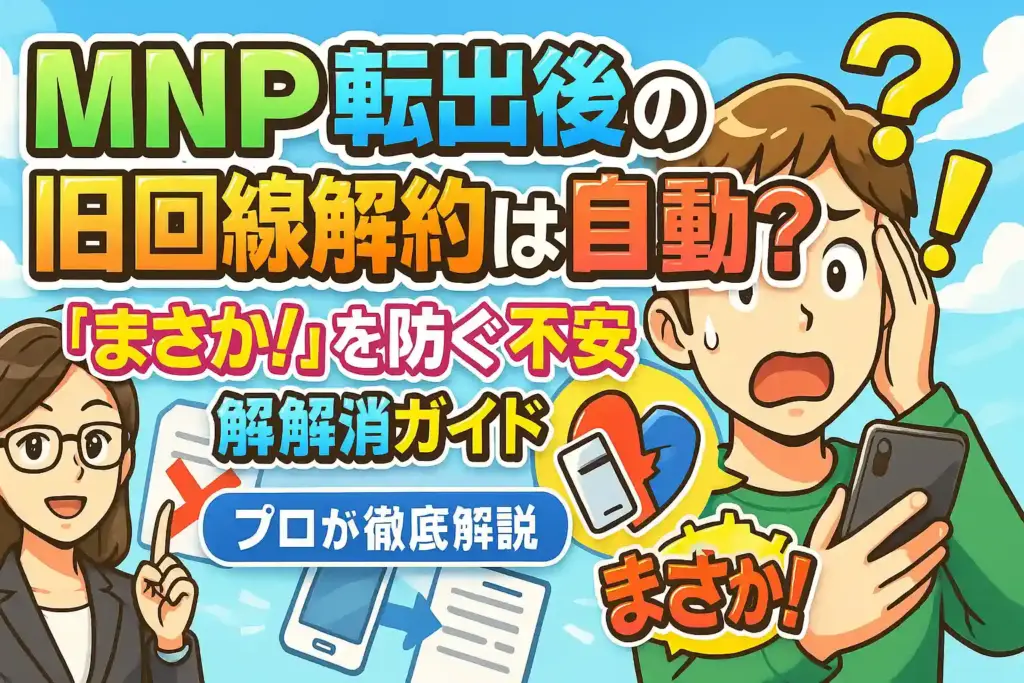 MNP転出後の旧回線解約は自動?「まさか!」を防ぐ不安解消ガイド|プロが徹底解説