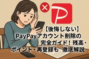 【後悔しない】PayPayアカウント削除の完全ガイド！残高・ポイント・再登録も徹底解説