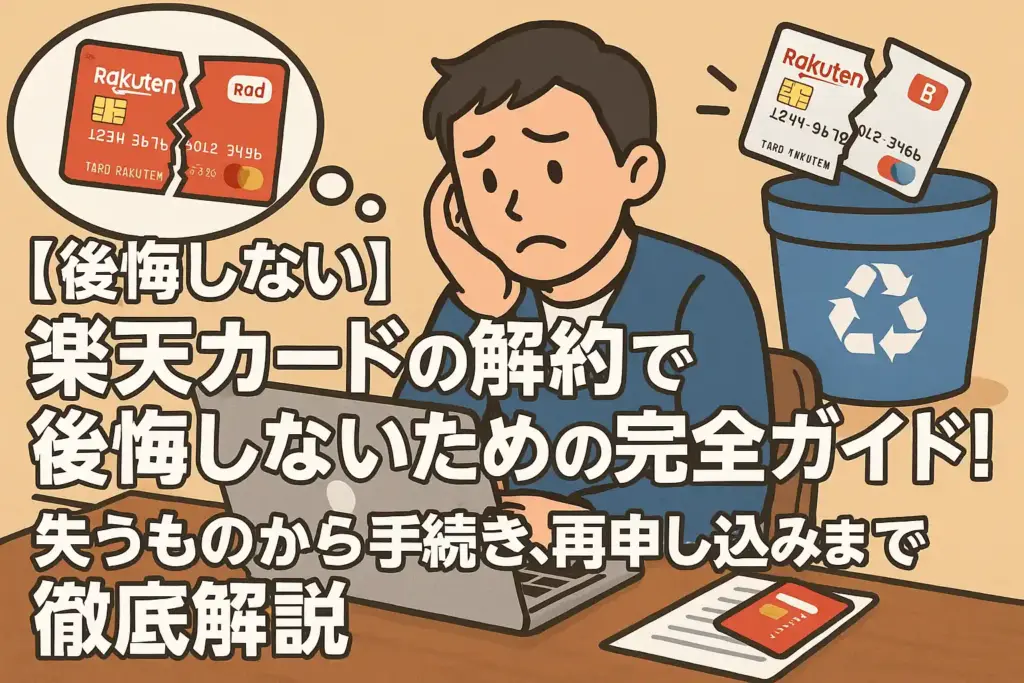 楽天カードの解約で後悔しないための完全ガイド！失うものから手続き、再申し込みまで徹底解説