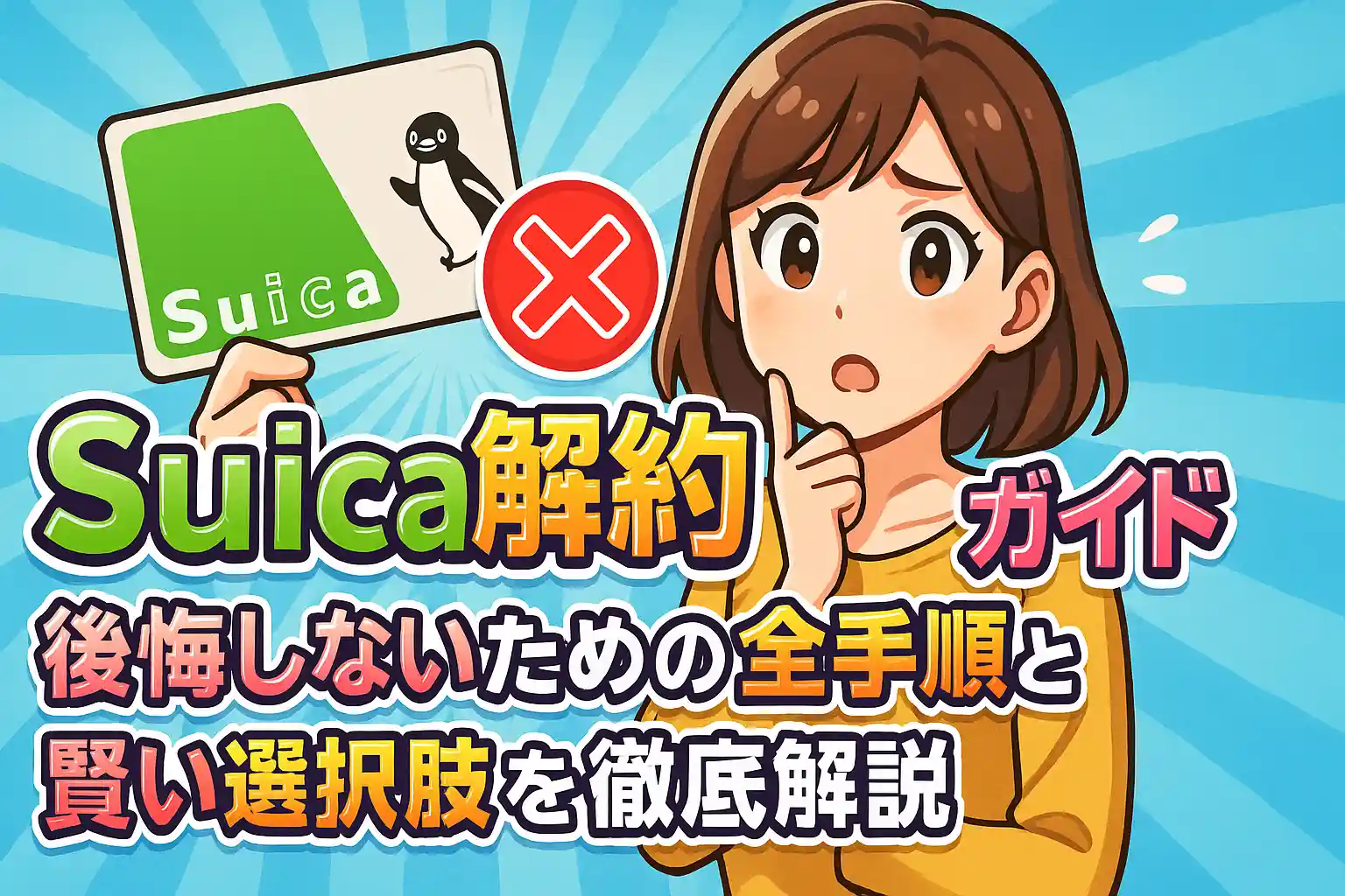 Suica解約 完全ガイド：後悔しないための全手順と賢い選択肢を徹底解説