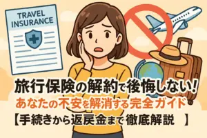 旅行保険の解約で後悔しない！あなたの不安を解消する完全ガイド【手続きから返戻金まで徹底解説】