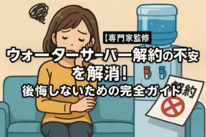 【専門家監修】ウォーターサーバー解約の不安を解消！後悔しないための完全ガイド